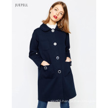 Oversized Winter Women Coat with Doulbe Collar